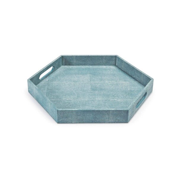 Shagreen Hex Tray